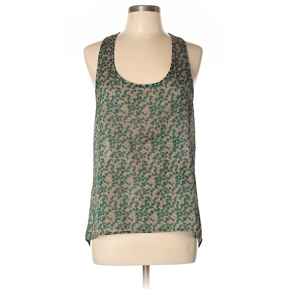 Razorback Green Blouse Tank